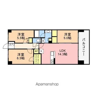 プラウド新潟米山【11階】の間取り