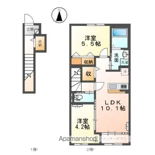 LUPINUS(ルピナス)【2階】の間取り