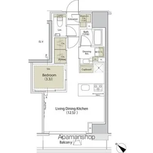 ザ・パークハビオ江古田【8階】の間取り