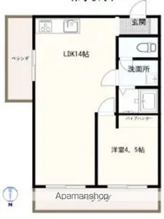 ライブタウン道後【6階】の間取り