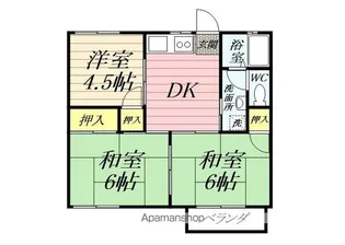 コーポかとうA【2階】の間取り