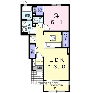 ラ・メール【1階】の間取り
