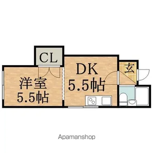 メゾンドパル【5階】の間取り