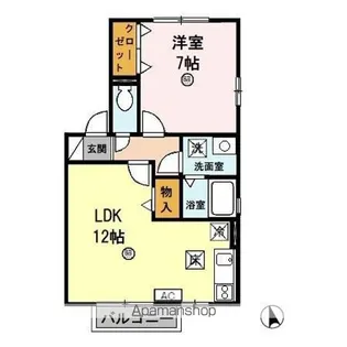 プランドールK【1階】の間取り