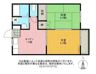 バジリカハイツ【203号室】の間取り