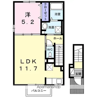 ヴィータ・フェリーチェ A【2階】の間取り