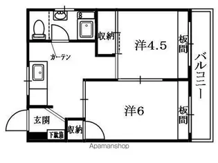フィールハイツ【1階】の間取り