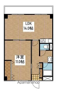 ライフコア笹口【702号室】の間取り