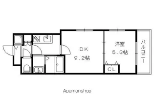 アドバンス京都北大路レフィナード【208号室】の間取り