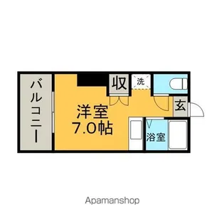 グリューネンハイム【105号室】の間取り