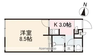サンライズ林【204号室】の間取り