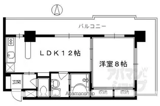 ヴァンボヌール【605号室】の間取り
