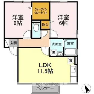 マイホーム星ノ浦 B棟【2階】の間取り