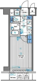 グランド・ガーラ三田【2F-19号室】の間取り
