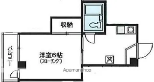 アパートメント横田II【203号室】の間取り