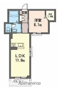 ラ コルド【3階】の間取り