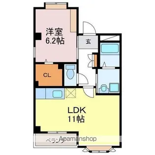 アドビル牧の里【4階】の間取り