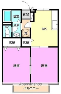 ソレジオⅠ番館【202号室】の間取り