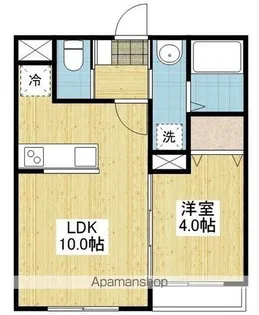 RENOTTA TAKEWARA【303.号室】の間取り