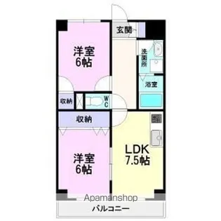 アドラーブル鳥羽見【2階】の間取り