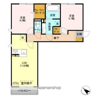 メゾン・ド・ボヌール【2階】の間取り