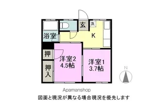 シティハイムつつゐ【201号室】の間取り