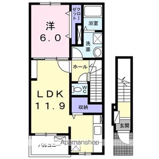 プレジール Ⅱ【2階】の間取り