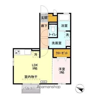 クレールコート【2階】の間取り