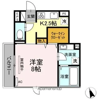 グランドゥール八乙女駅前 Ⅰ【2階】の間取り