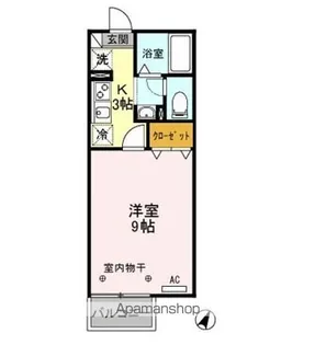 リビングカメリア AB【2階】の間取り