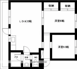 山春ビル霧島【4階】の間取り