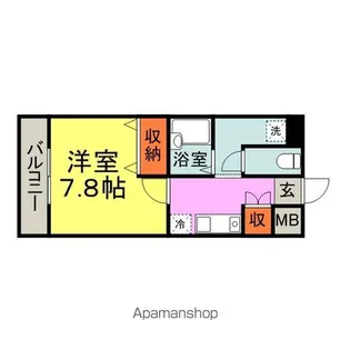 ネバーランドぶどうの樹【406号室】の間取り