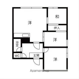 コーポ富士【2階】の間取り