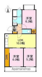 ハイム大石【2階】の間取り