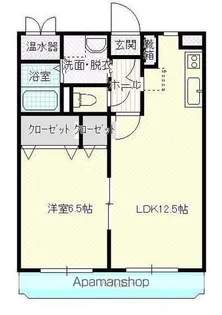 ユーミー伏石Ⅱ【3階】の間取り