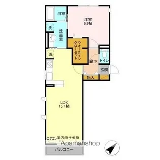 リースフォート【3階】の間取り