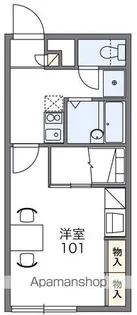 レオパレスフィオーレ【106号室】の間取り