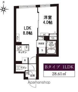 レピュア旗の台レジデンス【3階】の間取り