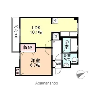 レジェンドⅡ【206号室】の間取り