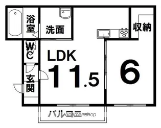 TK GARDEN(ティーケーガーデン)【102号室】の間取り