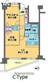 カスタリア目白【5階】の間取り