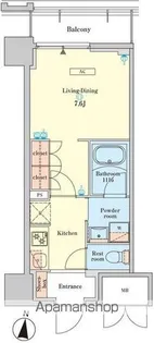 RJRプレシア菊川駅前【6階】の間取り