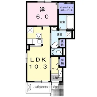 リオンリゾートⅢ【1階】の間取り