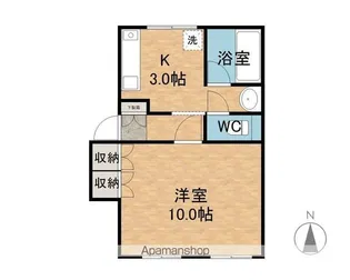 アーバンヴィレッジ【B102号室】の間取り