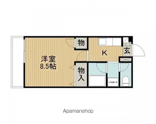 シティハイツM【102号室】の間取り