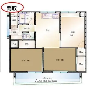 ゴールデンハイツ高砂【5階】の間取り