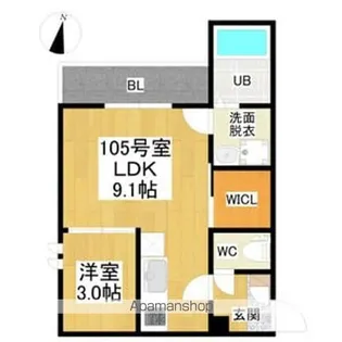 GRANDTIC東枇杷島駅前【1階】の間取り
