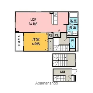 ネオ レクサス Ⅰ【3階】の間取り