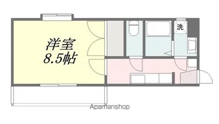 グローバル道後【103号室】の間取り