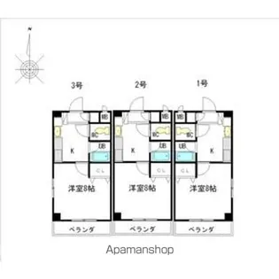 レージュ ウエスト【6階】の間取り